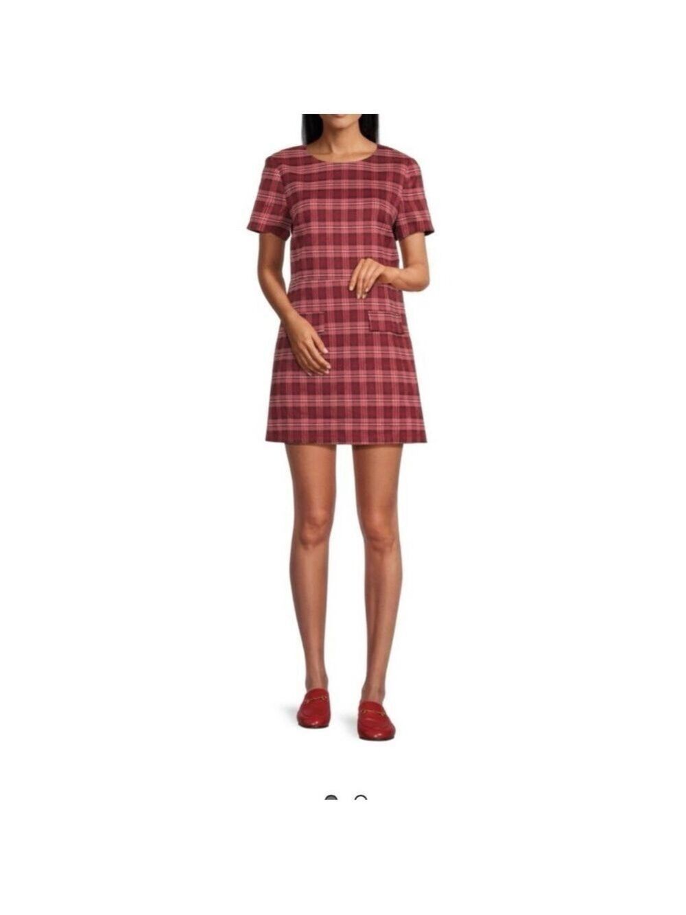 NWT Area Stars Brie Plaid Mini Shift Dress